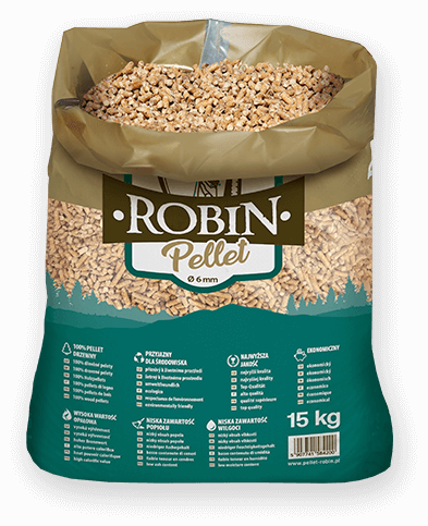 worek pelletu opałowego Robin do kupienia w Brzeszczach lub sklepie internetowym